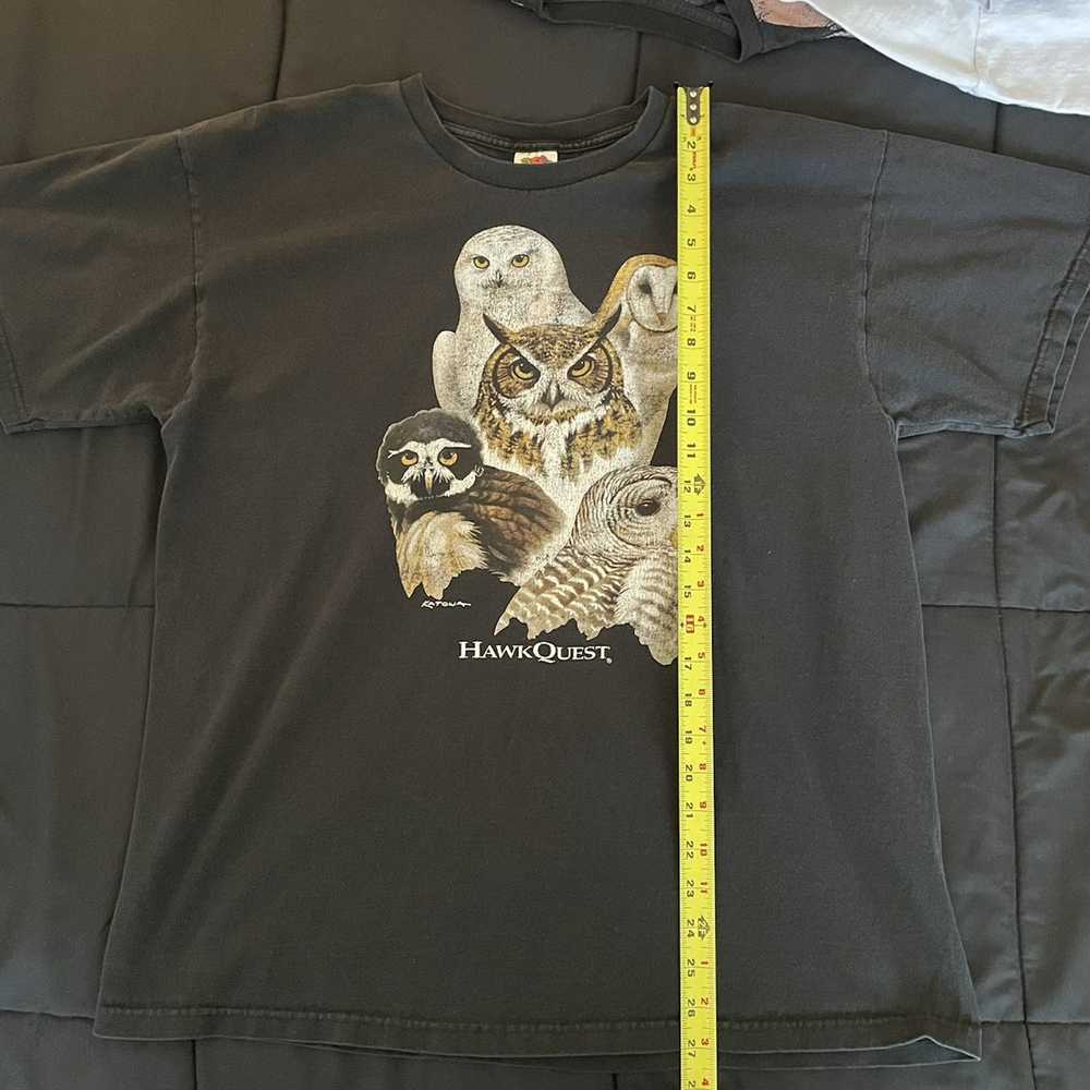 Vintage Vintage Hawk Quest Owl T Shirt - image 5