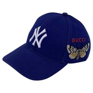 Gucci Women's Black Wool Interlocking G Logo Baseball Hat L/59 cm  599067 1079