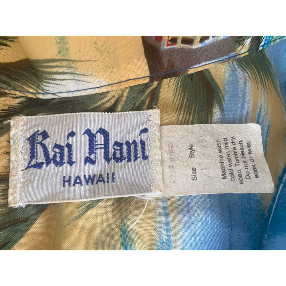 Vintage Vintage Rai Nani Hawaiian Palm Tree Islan… - image 5