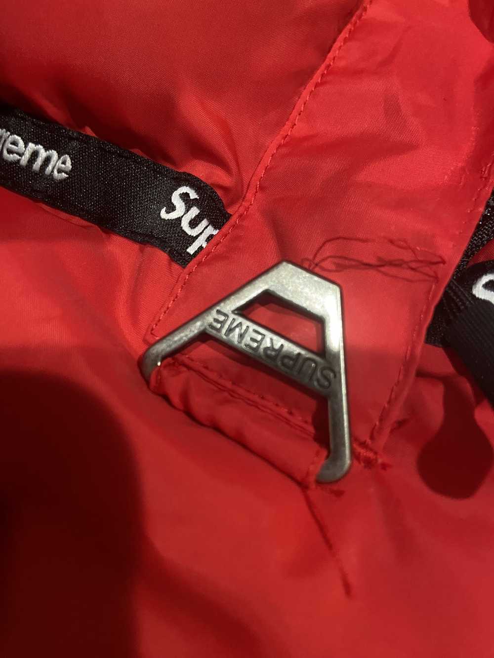 Supreme Red Logo Tape Puffy Jacket - image 4