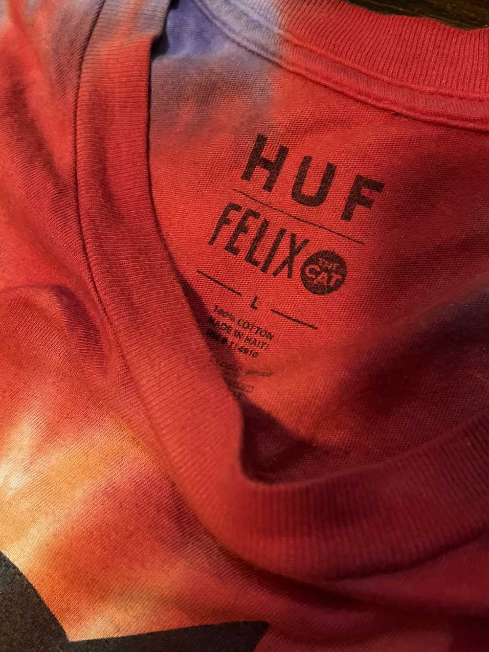 Huf Huf X Felix The Cat - Tie Dye logo spiral tee - image 5