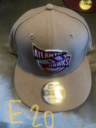 Atlanta Hawks SWINGMAN White-Black-Red Fitted Hat by Reebok