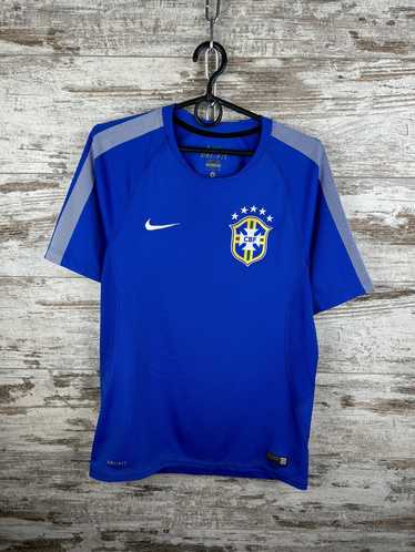 Brazil Team Soccer Jersey Adult XL Blue KAKA 7 Futbol Football Nike Men  Brasil