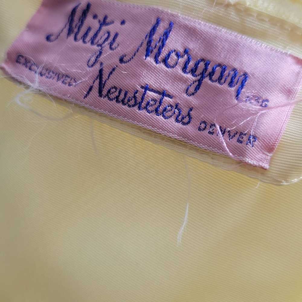 Vintage Vintage 1950s Mitzi Morgan Yellow Tulle C… - image 7