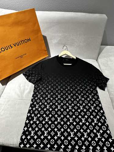 LOUIS VUITTON T-SHIRT MONOGRAM GRADIENT Size XS Gray