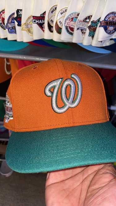 NWT WASHINGTON NATIONALS FATHERS DAY L.P. LOGO FITTED HAT NEW ERA 59FIFTY 7  1/2