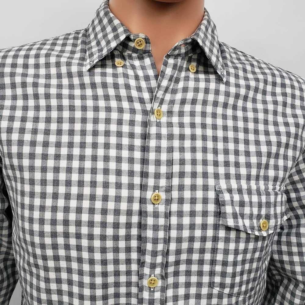 J.Crew J. Crew Work Shirt Pocket M Gingham Check … - image 4