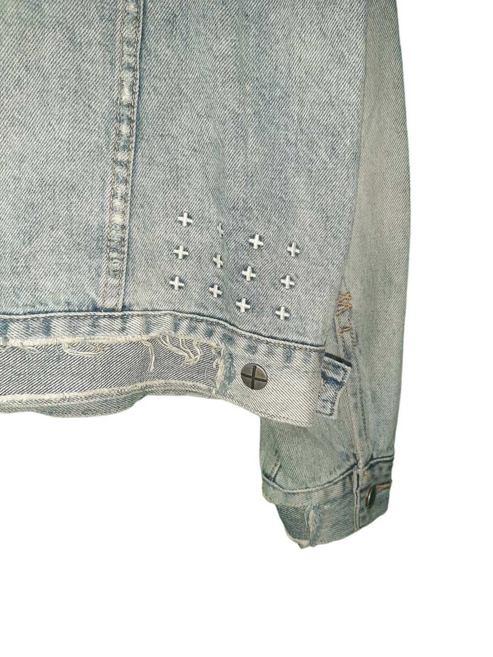 Ksubi Ksubi oversized distressed denim jacket - image 3