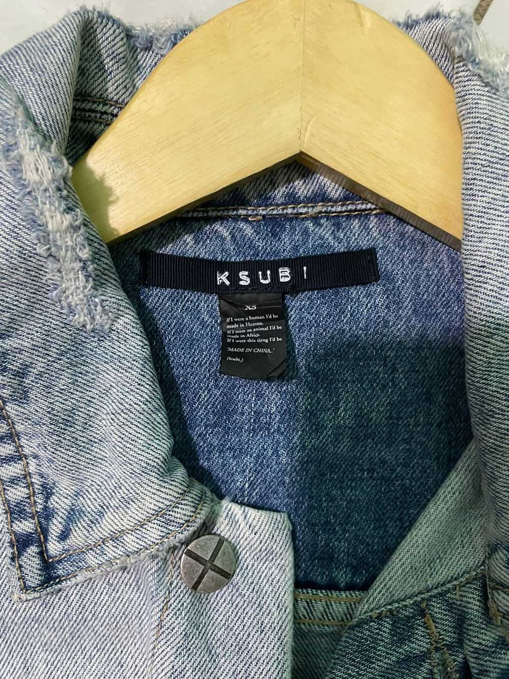 Ksubi Ksubi oversized distressed denim jacket - image 6