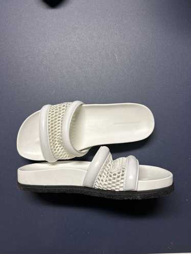 Alexander Wang Leather and mesh slides