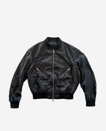 ♥1960 YMSL for Dior - crocodile jacket with mink trim in black