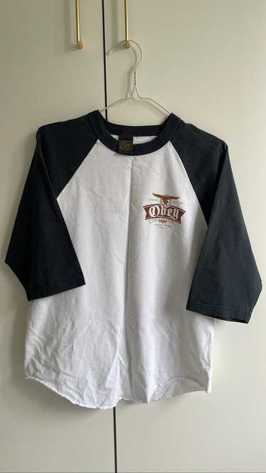 Obey × Streetwear × Vintage Obey 3/4 sleeve t shir