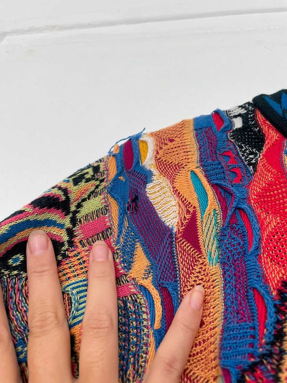 Coogi COOGI Australia 3D Textured Chunky Knit 90s… - image 7