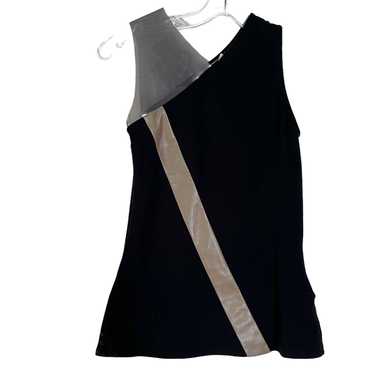Hache Hache black colorblock sleeveless top size 4