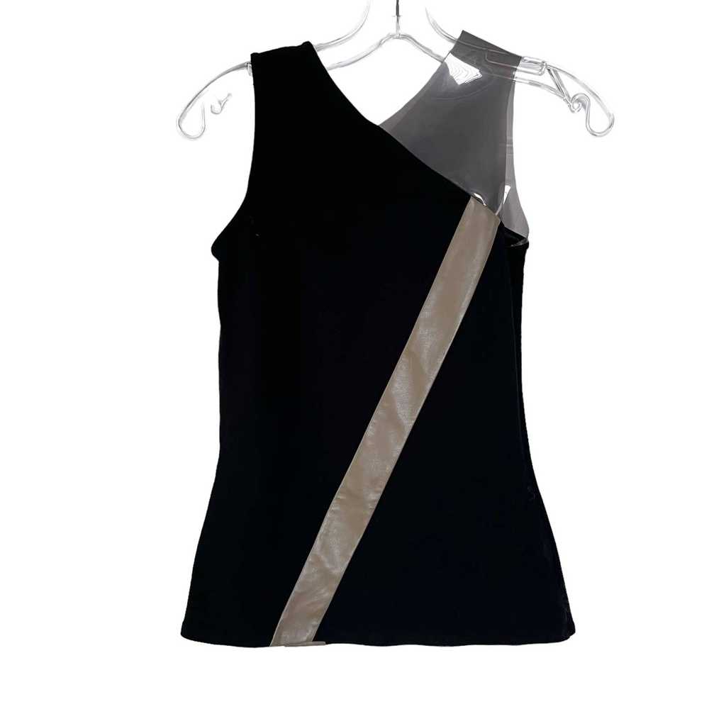 Hache Hache black colorblock sleeveless top size … - image 4