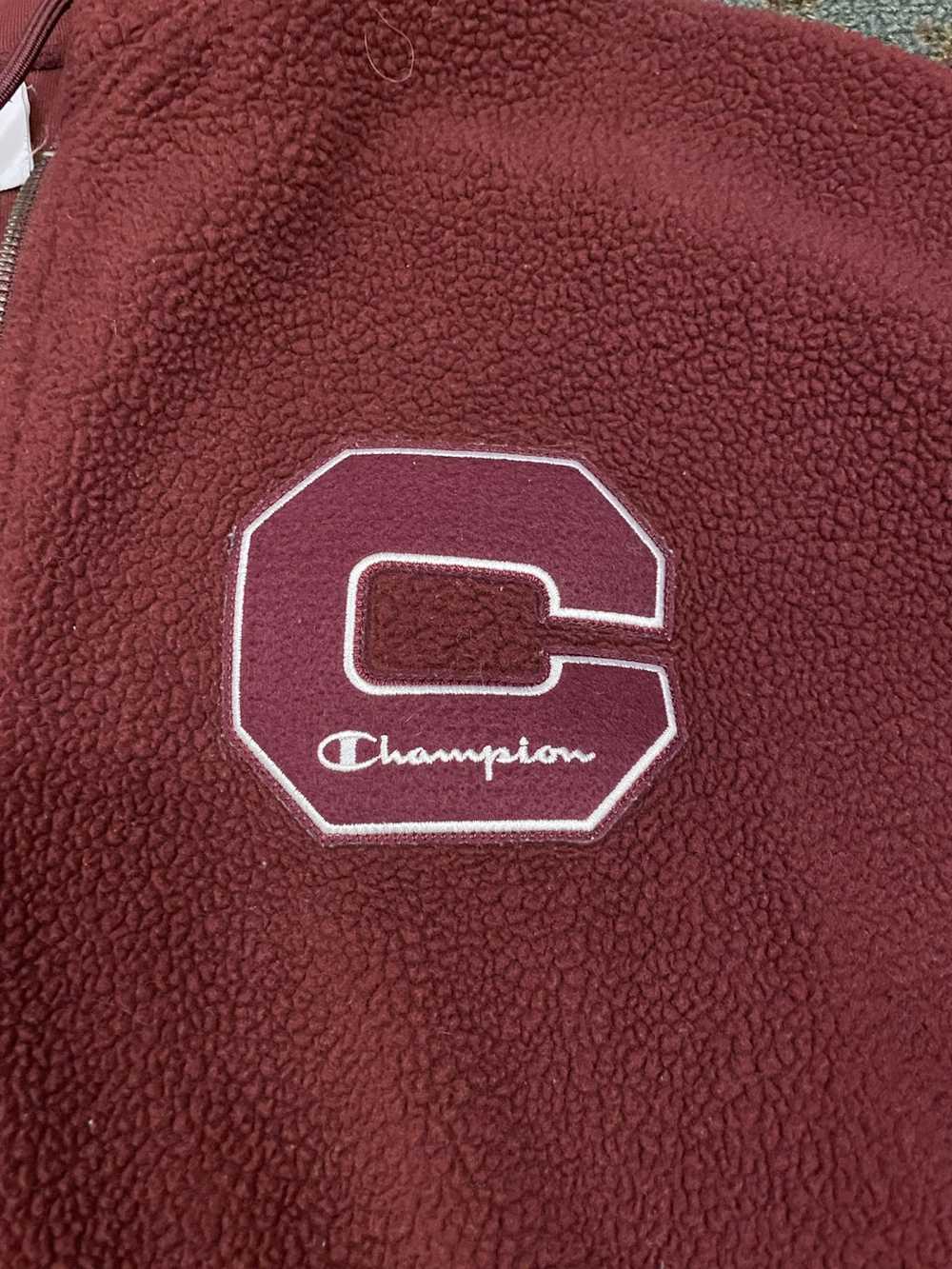 Champion Champion Fleece Fuzzy Hoodie Large Red - image 2