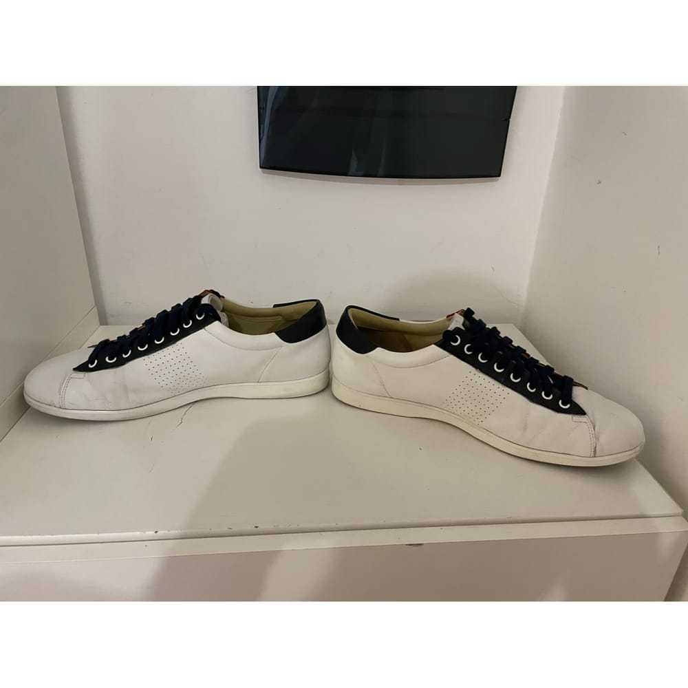 Gucci Web leather low trainers - image 3