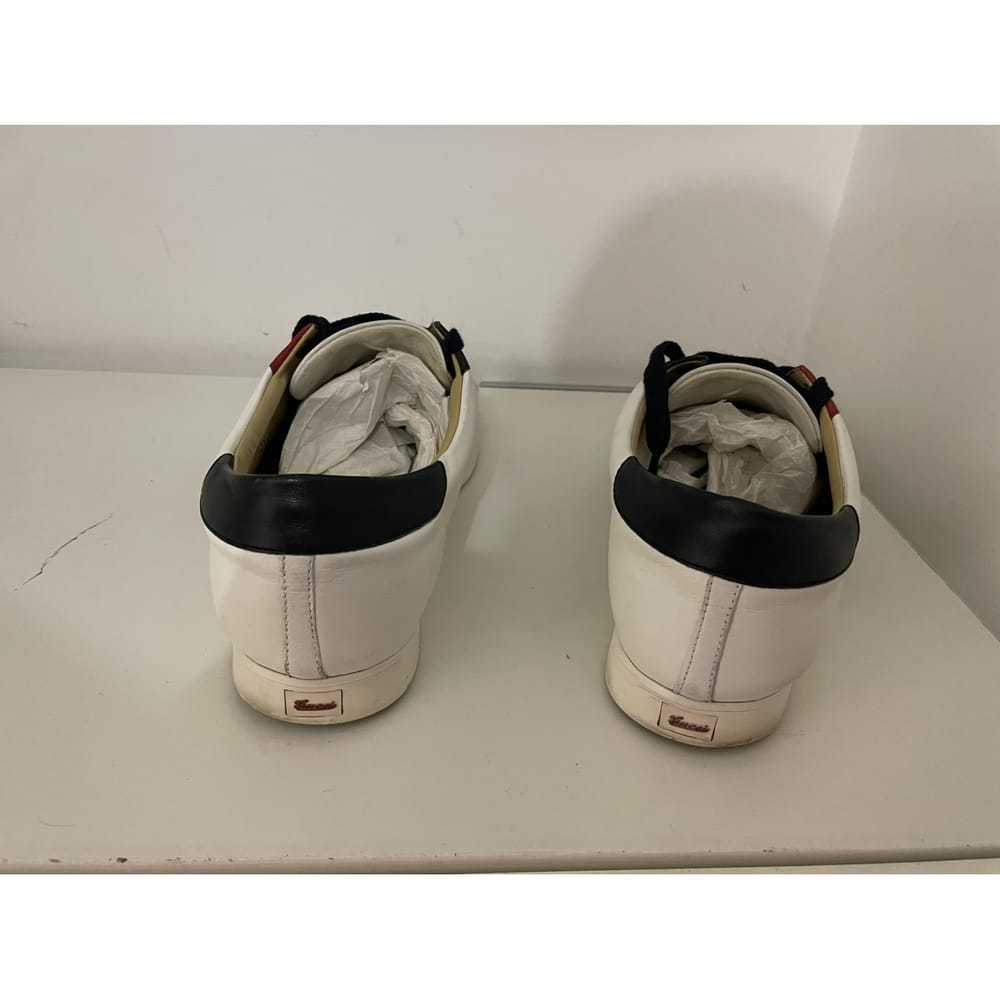 Gucci Web leather low trainers - image 4