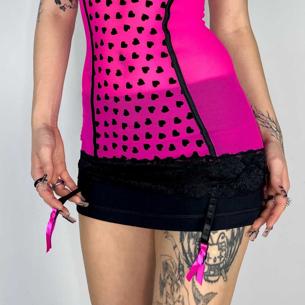 Hot Pink Heart Bustier (S) - image 5
