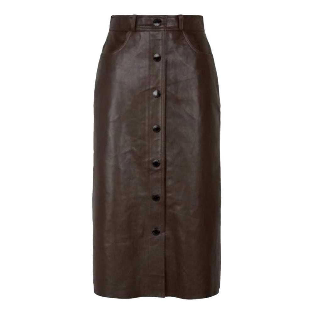 Sandro Fall Winter 2019 leather mid-length skirt - image 1