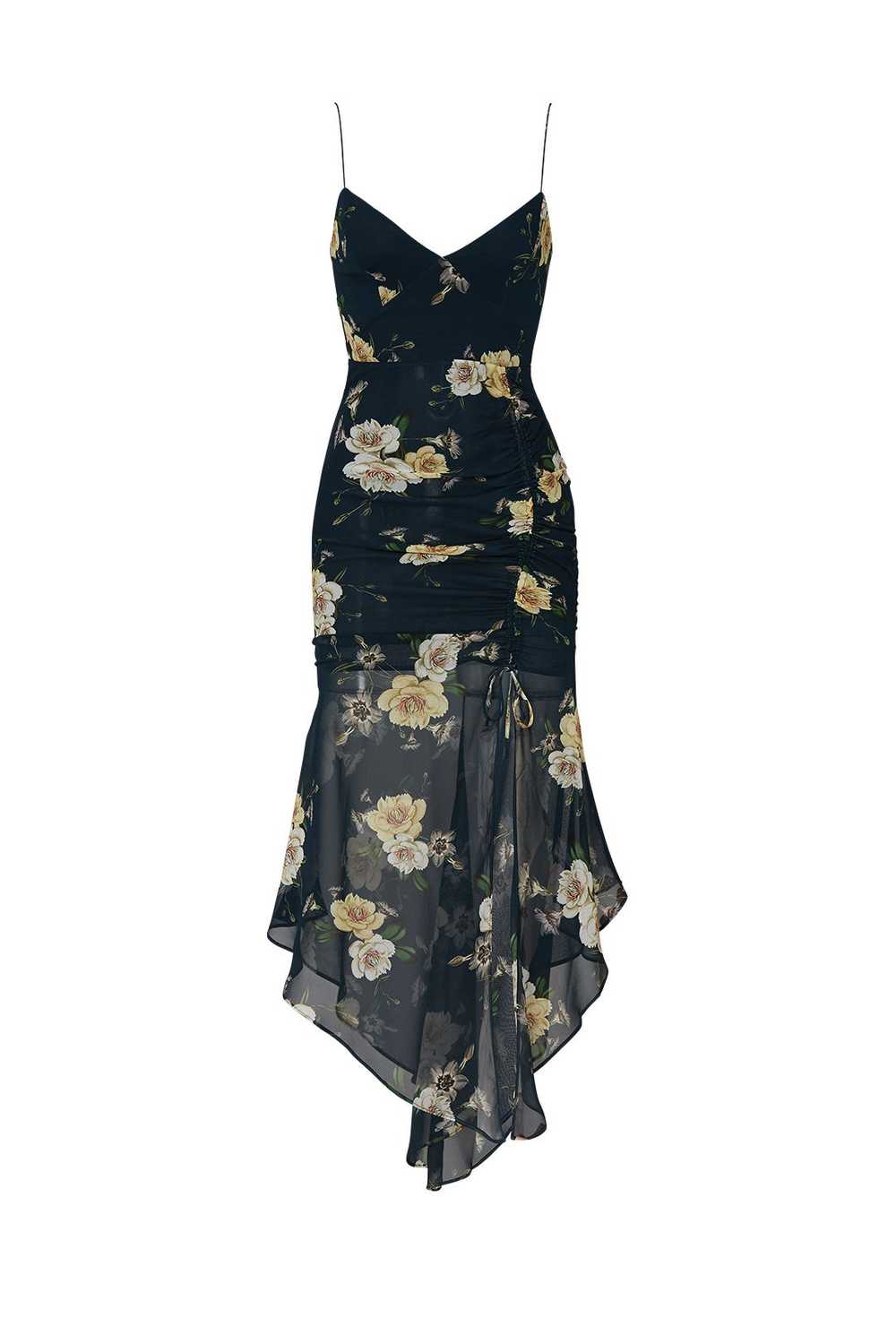 Nicholas Navy Floral Drawstring Dress - image 5
