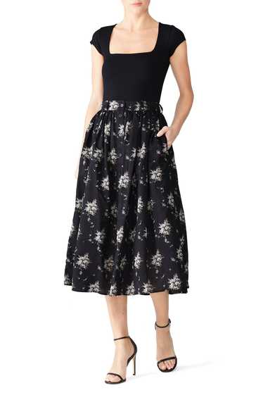 Brock Collection Olivio Floral Midi Skirt - image 1
