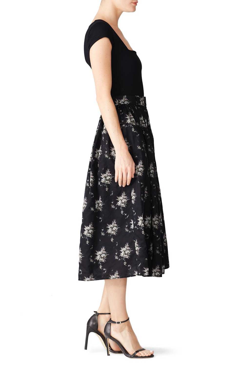 Brock Collection Olivio Floral Midi Skirt - image 3