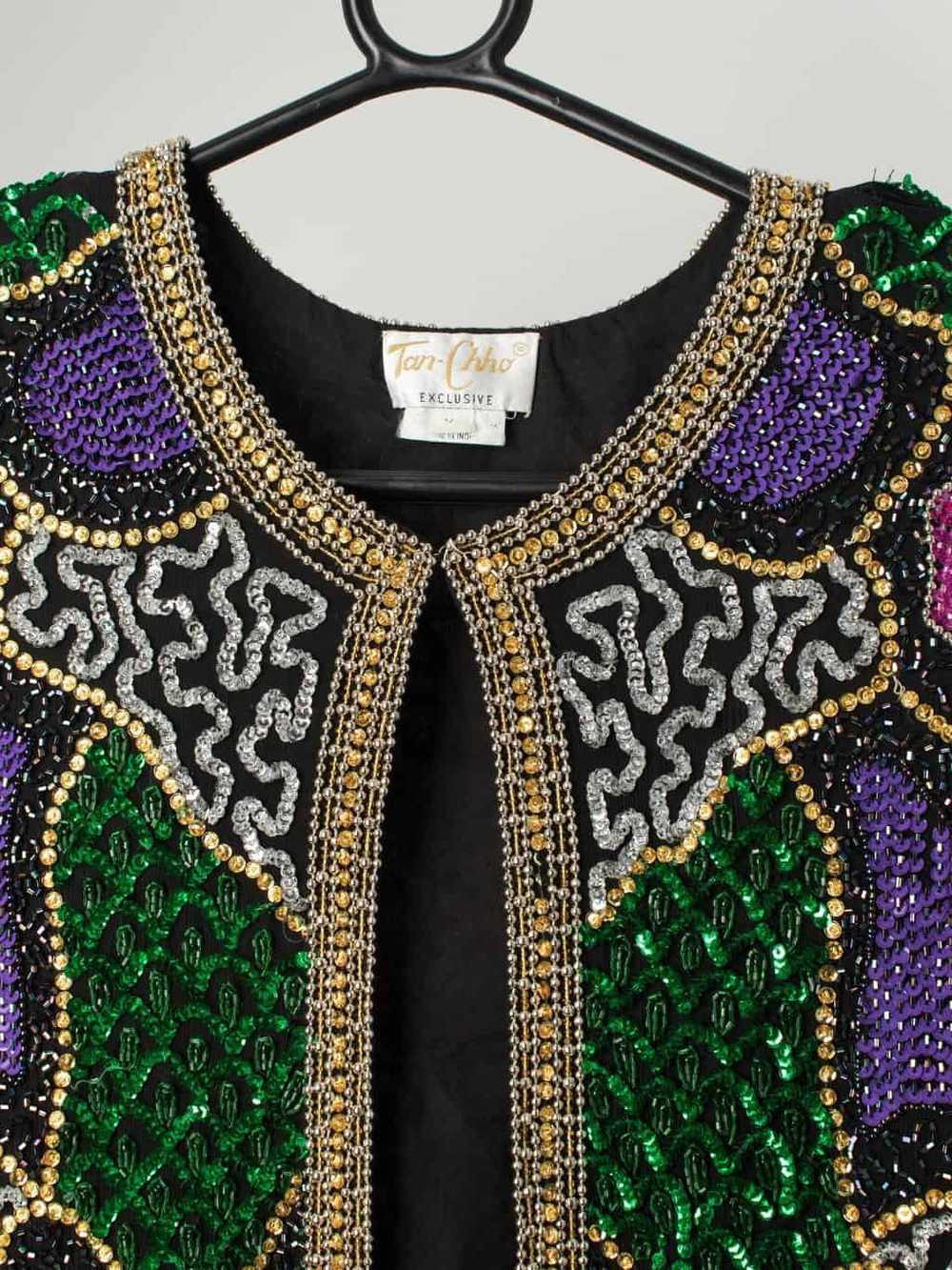 Vintage beaded sequin jacket by Tan-Chho Exclusiv… - image 2