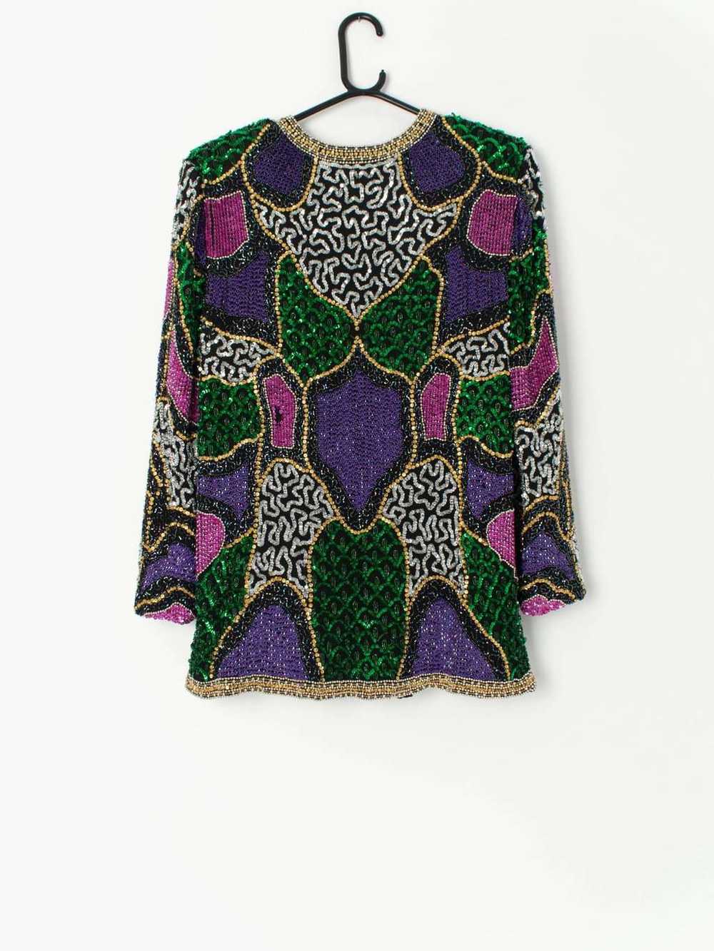 Vintage beaded sequin jacket by Tan-Chho Exclusiv… - image 3