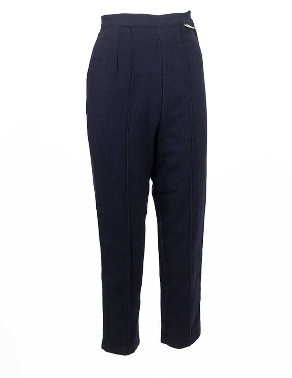 Wool Flannel 1950s Capri Pants - image 2