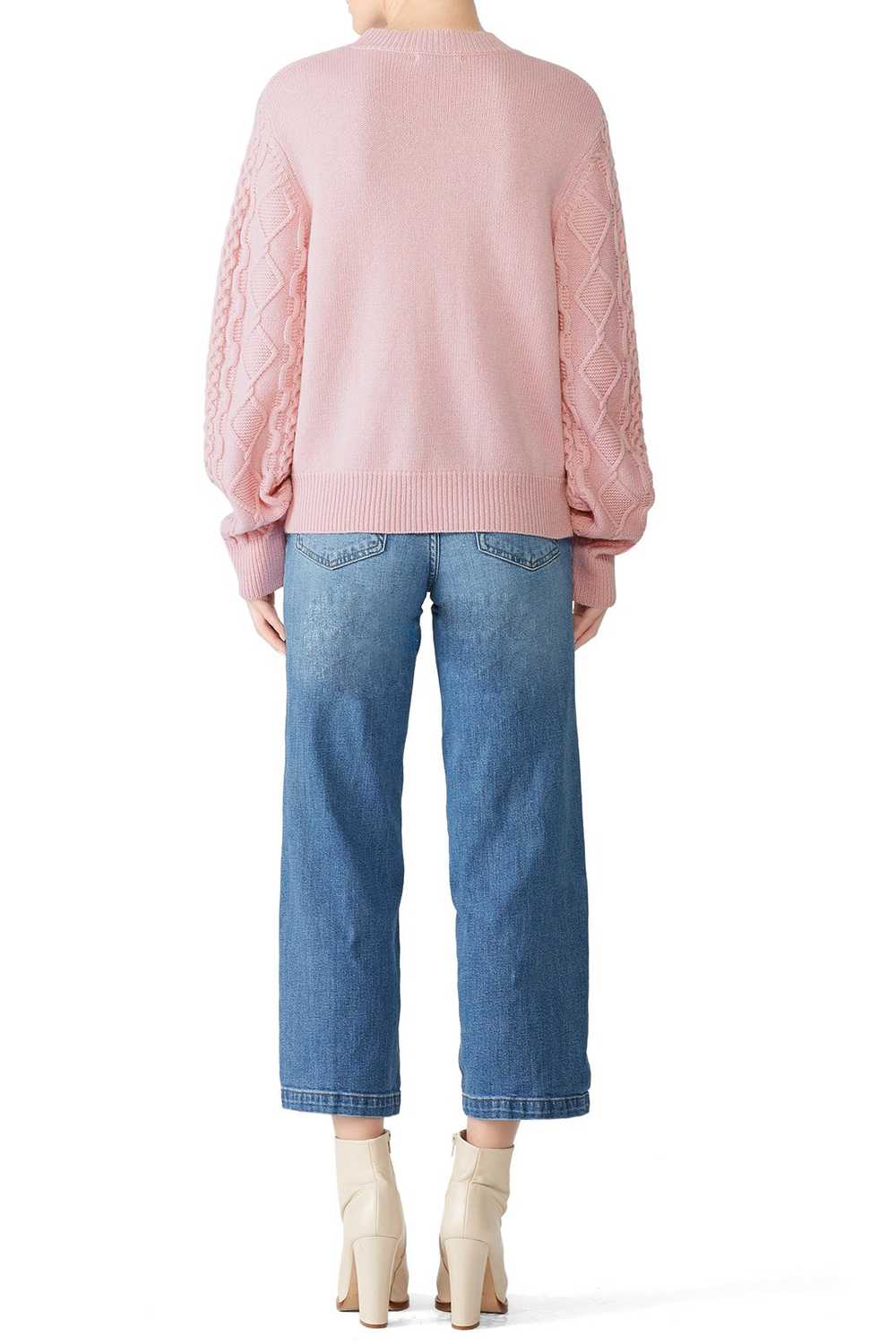 Rebecca Minkoff Pink Penny Cable Sweater - image 2