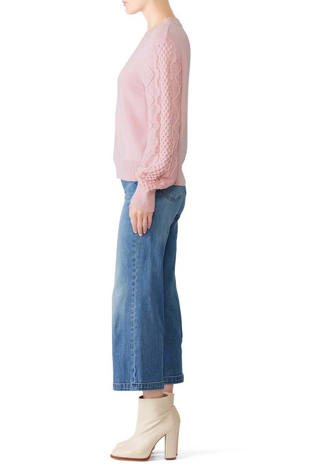 Rebecca Minkoff Pink Penny Cable Sweater - image 3