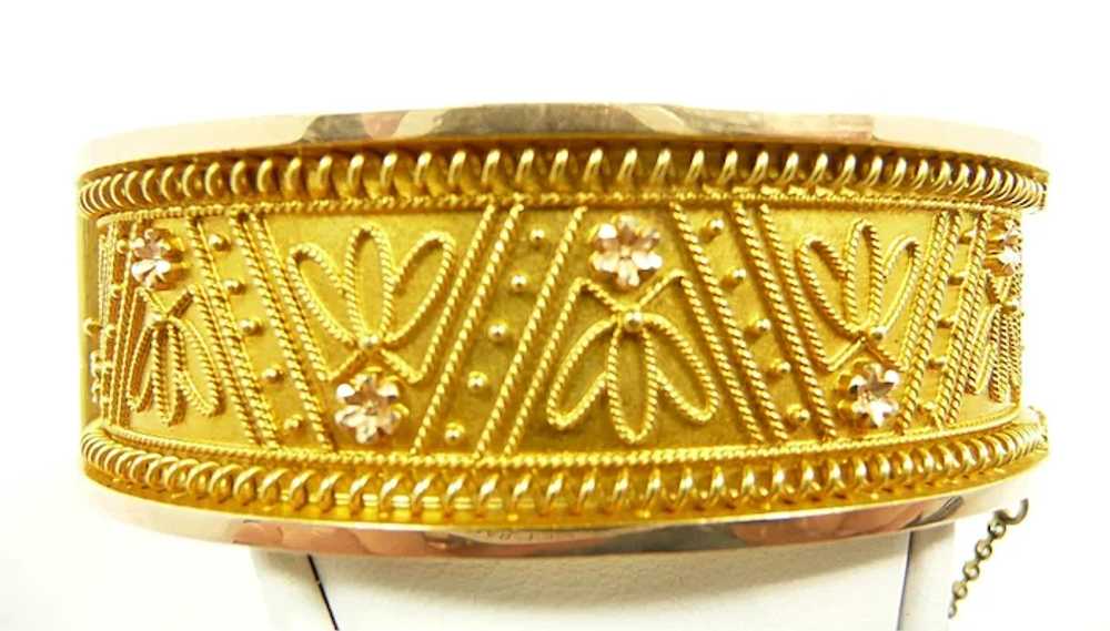Luxurious Victorian Etruscan Revival Bracelet c. … - image 3