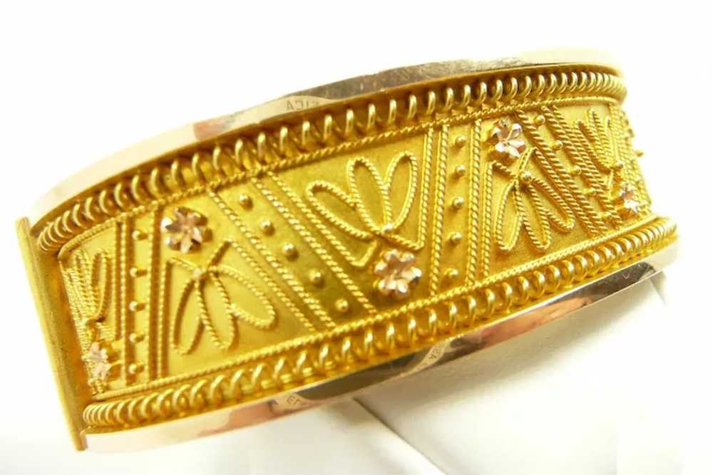 Luxurious Victorian Etruscan Revival Bracelet c. … - image 4