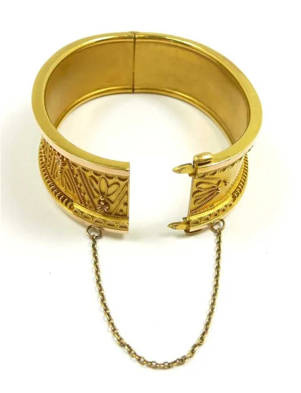 Luxurious Victorian Etruscan Revival Bracelet c. … - image 9