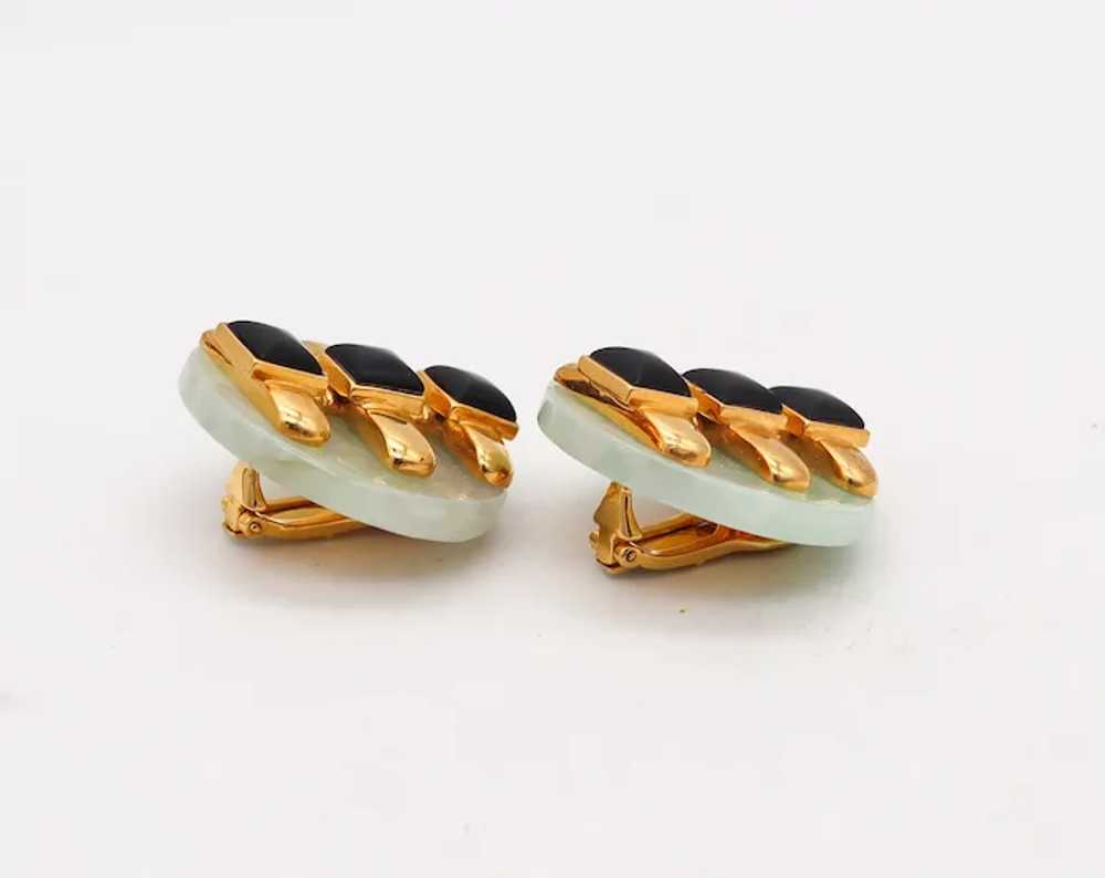 Cartier 1974 Aldo Cipullo Geometric Earrings In 1… - image 4
