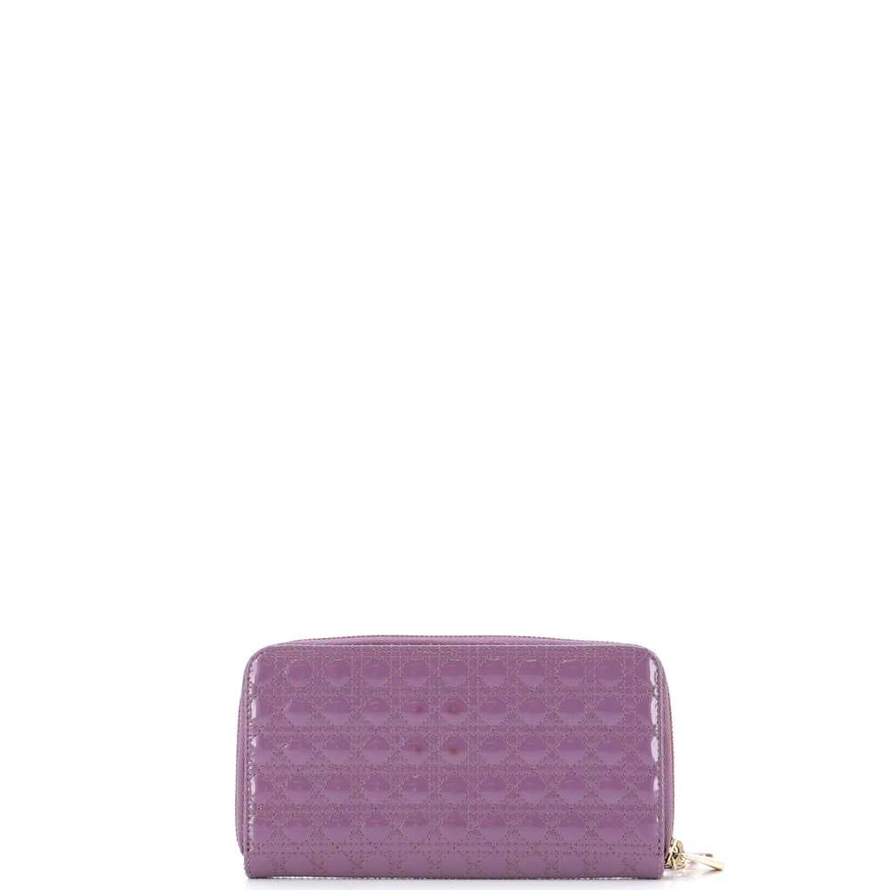 Christian Dior Lady Dior Zip Around Wallet Cannag… - image 3