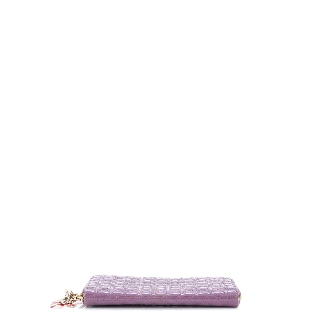 Christian Dior Lady Dior Zip Around Wallet Cannag… - image 4