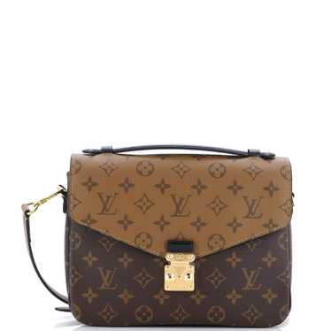 Louis Vuitton Twinny Monogram Crossbody Chain Bag Brown Black