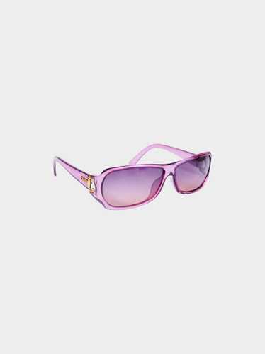 Gucci 1990s Purple GG Horsebit Sunglasses