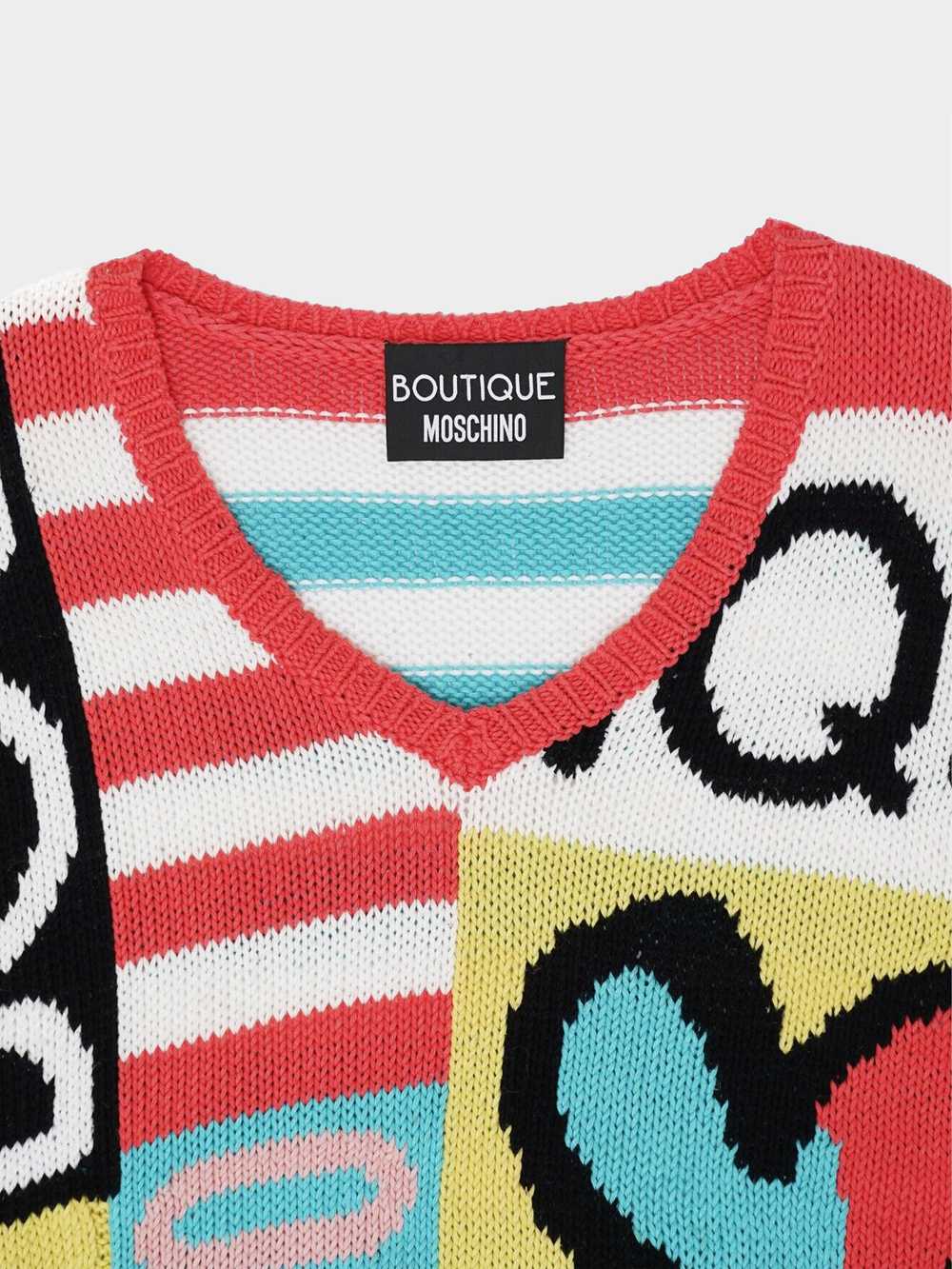 Moschino Boutique 2010s Colorblock Sweater Jumper… - image 3