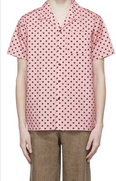Noah Noah Pink Cotton Polka Dot Shirt