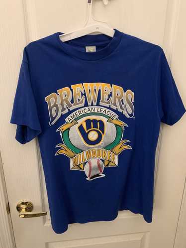 Vtg Top Of The World Milwaukee Brewers Mens Bucket Hat Sz M Glove Logo Cap  90s