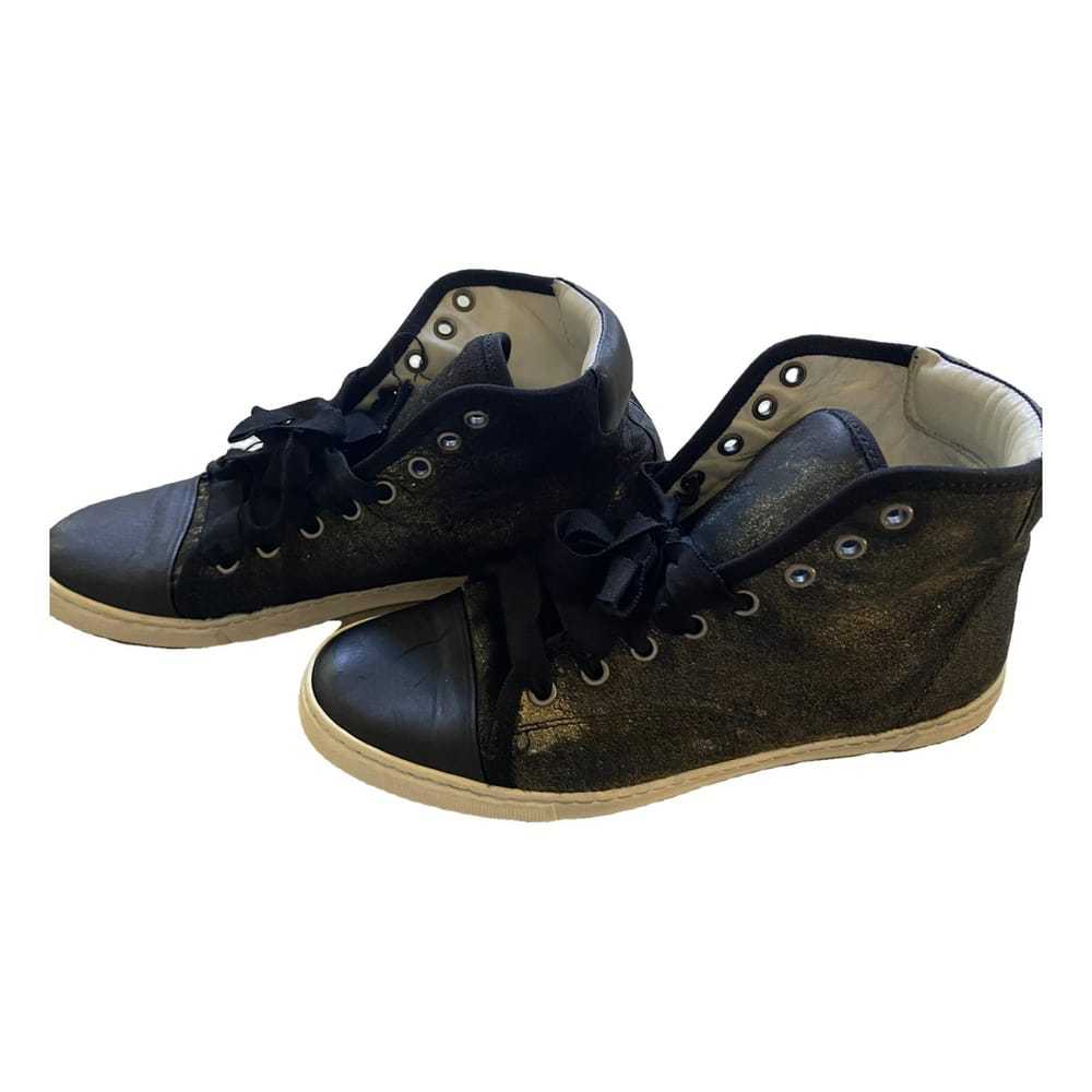 Lanvin Pony-style calfskin lace ups - image 1