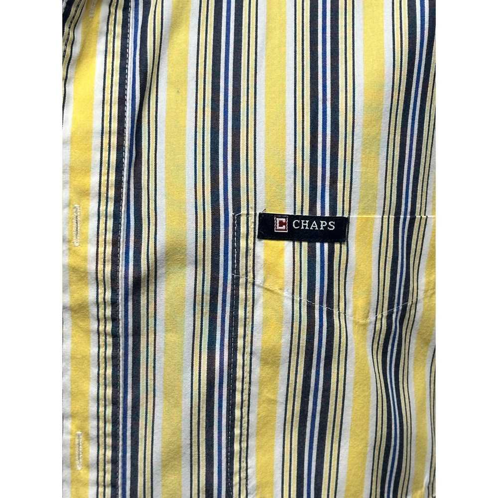 Chaps Lot 2: Chaps Yellow Blue Shirt & Navy Blue … - image 3