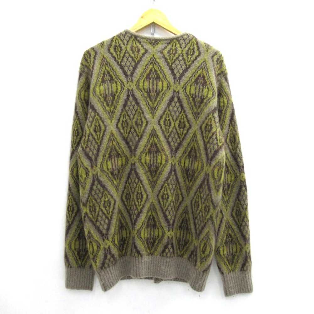 Needles Sweater Multicolor Mohair Cardigan Geomet… - image 2