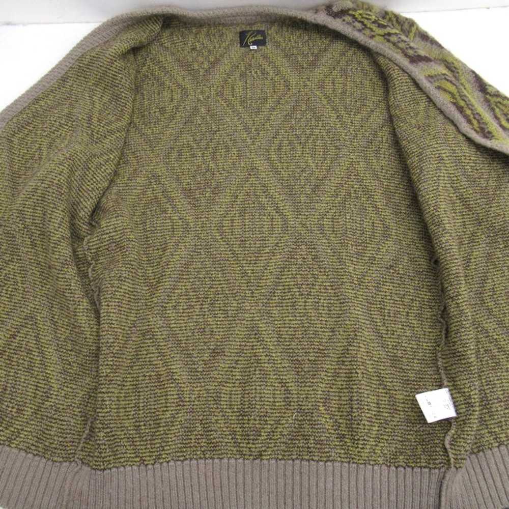 Needles Sweater Multicolor Mohair Cardigan Geomet… - image 3