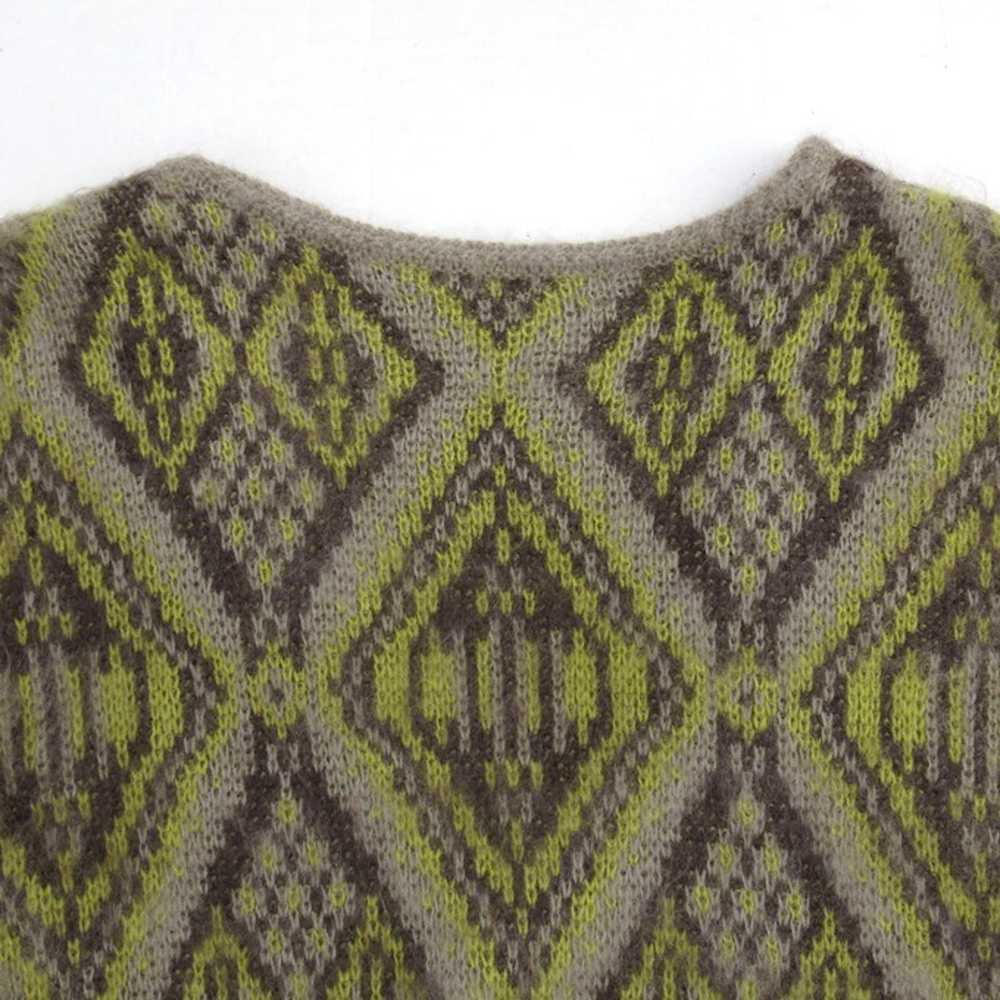 Needles Sweater Multicolor Mohair Cardigan Geomet… - image 5