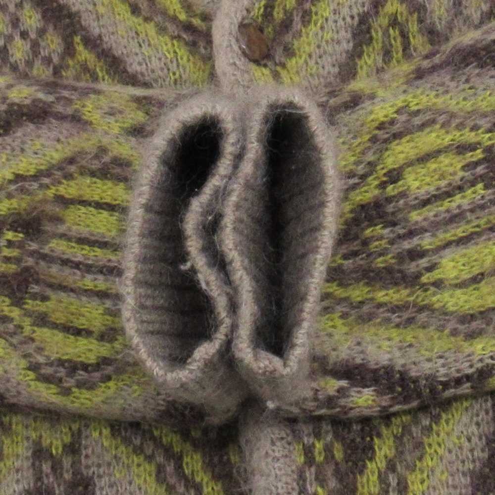 Needles Sweater Multicolor Mohair Cardigan Geomet… - image 8