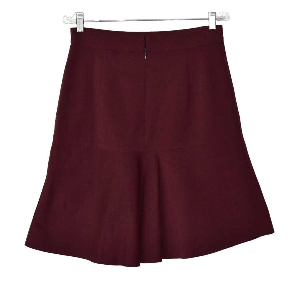 Akris A8 Auth AKRIS Burgundy Viscose Blend Flare … - image 2